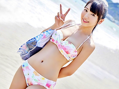 〚マジックミラー号〛アイドル級の水着JDがエロ企画で美巨乳やプリケツ晒して公開SEX★★手マンでガチイキしたら濡れマンに本番挿入